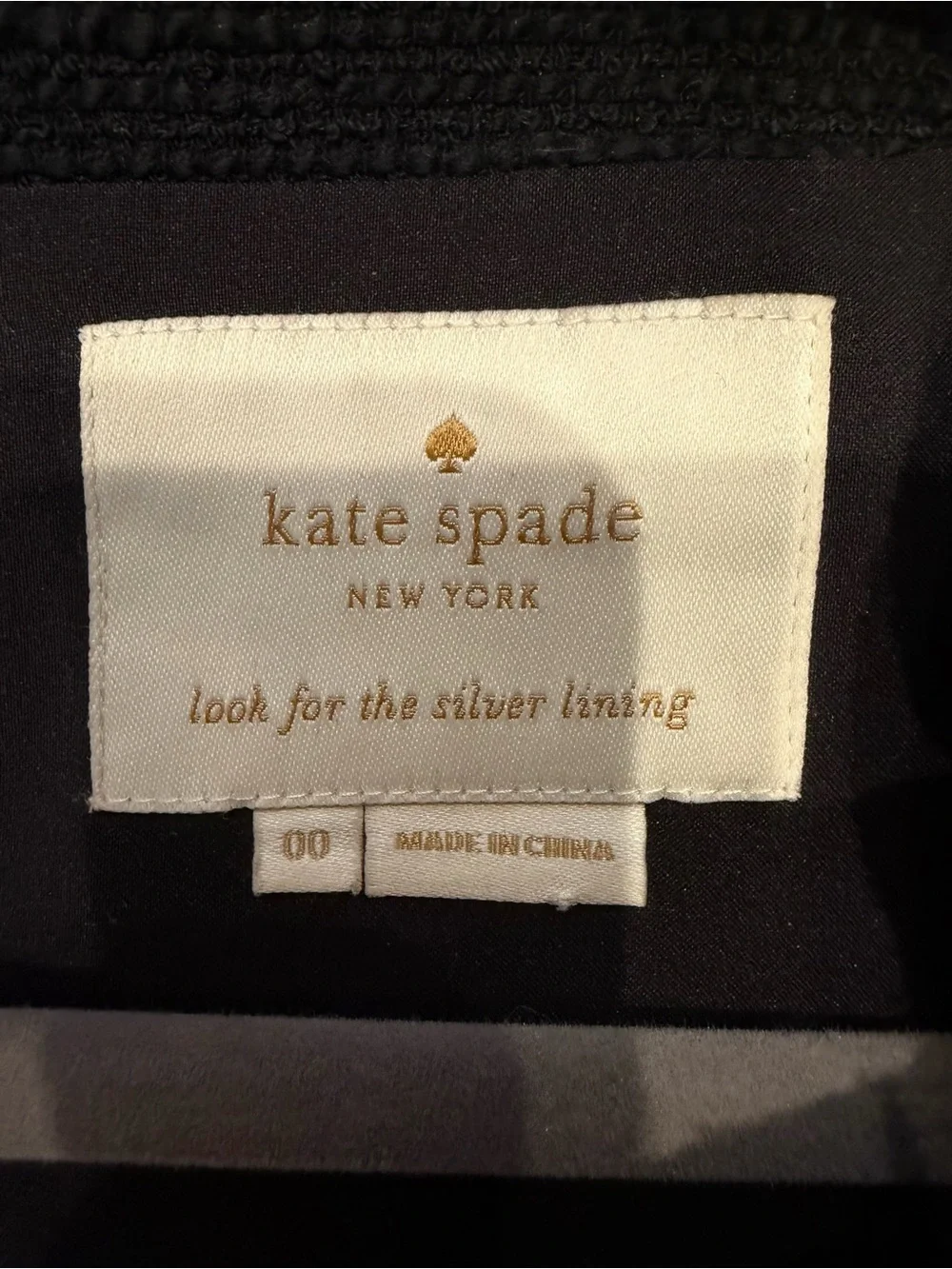 kate spade Black and White Tweed Scalloped Midi Dress